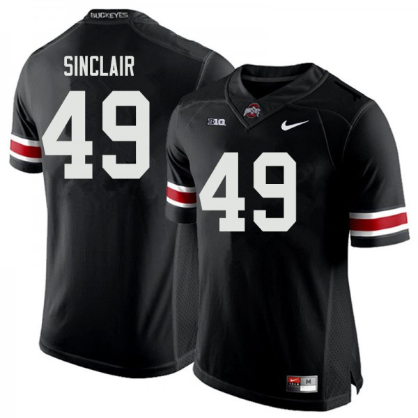 Ohio State Buckeyes #49 Darryl Sinclair Men Football Jersey Black
